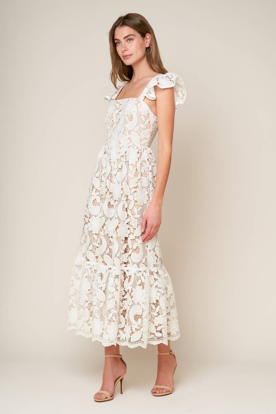 LACEY LACE MIDI