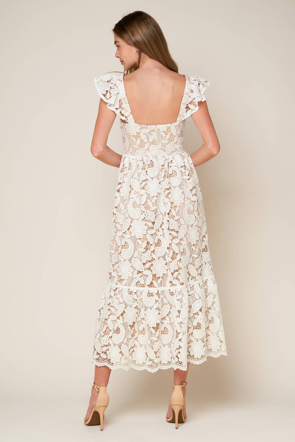LACEY LACE MIDI