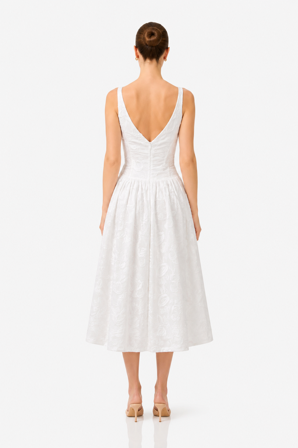 TILA WHITE MIDI DRESS