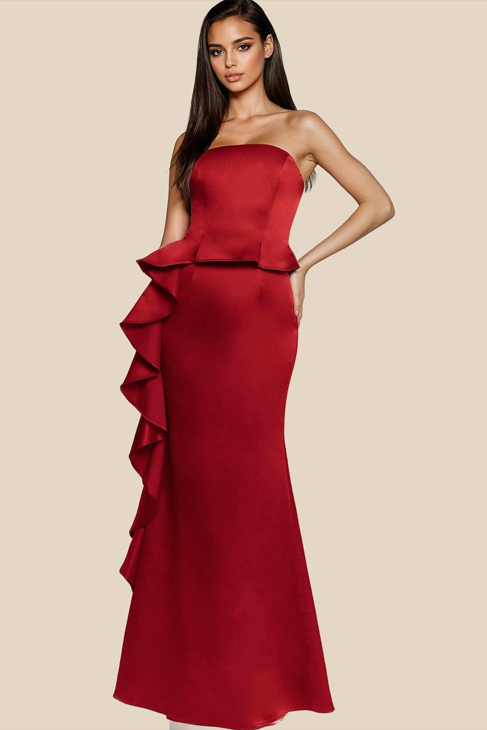 ADELINA BURGUNDY