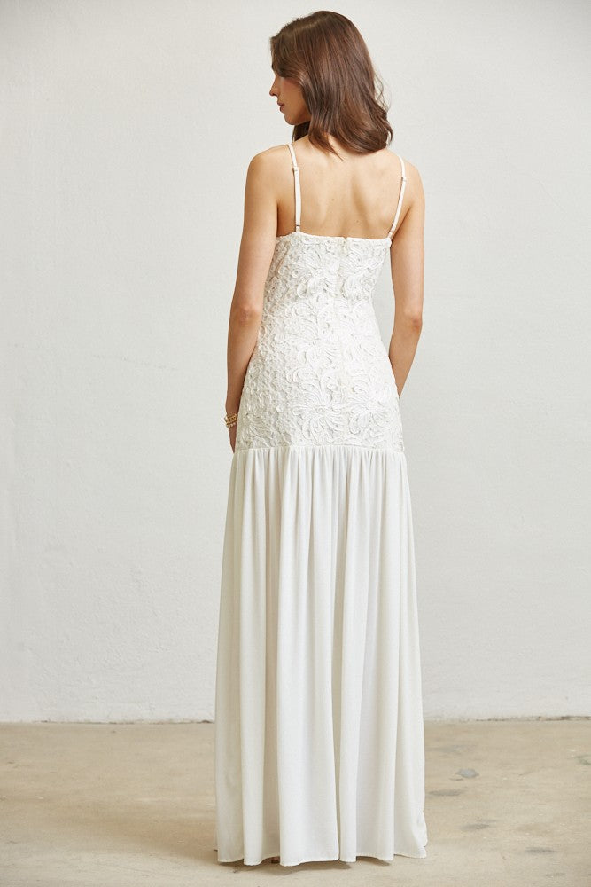 FLOWERY MAXI DRESS