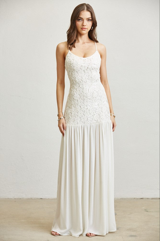 FLOWERY MAXI DRESS