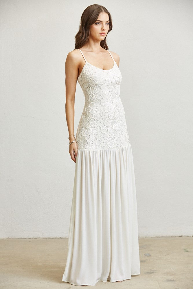 FLOWERY MAXI DRESS