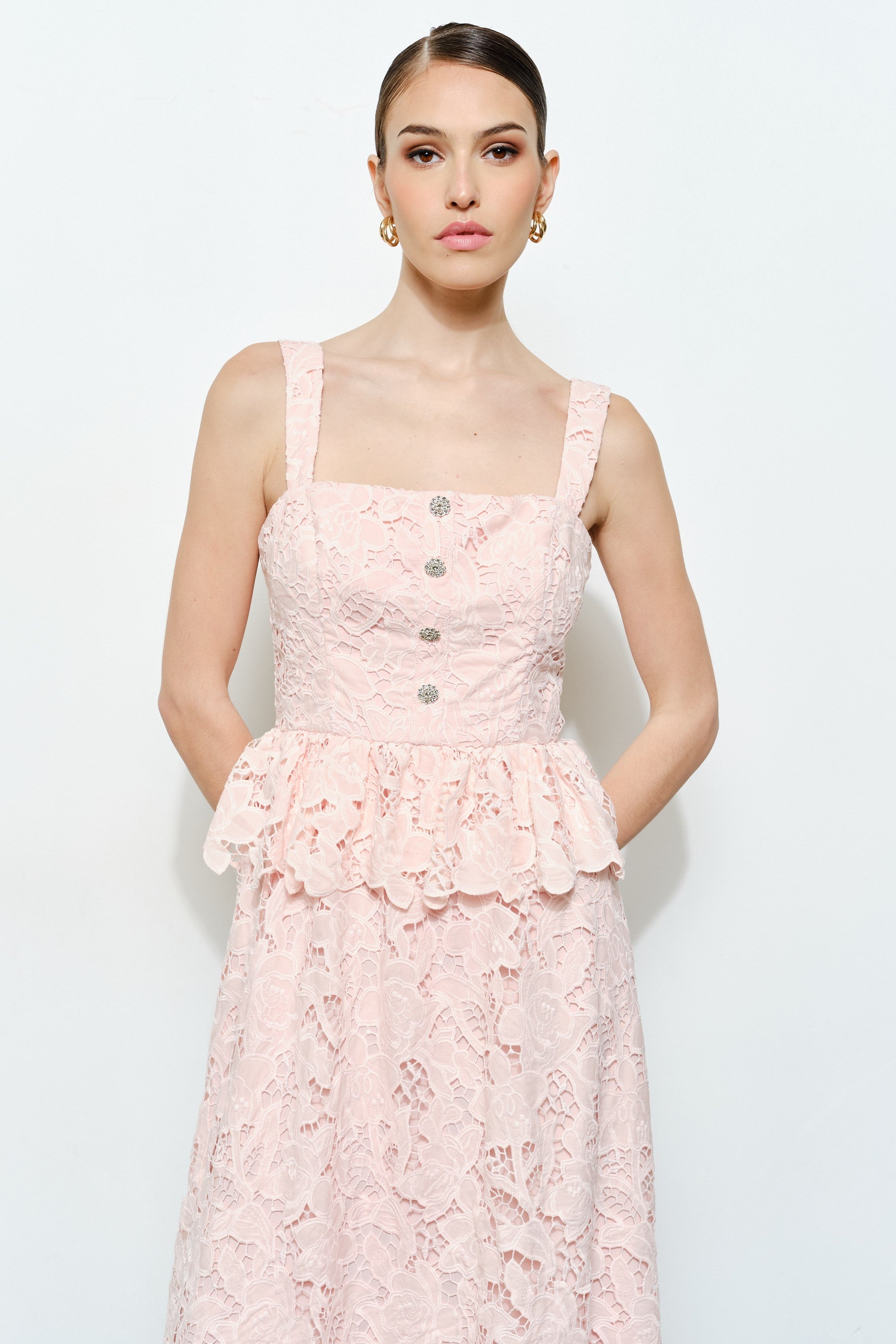 GINNY LACE MIDI DRESS
