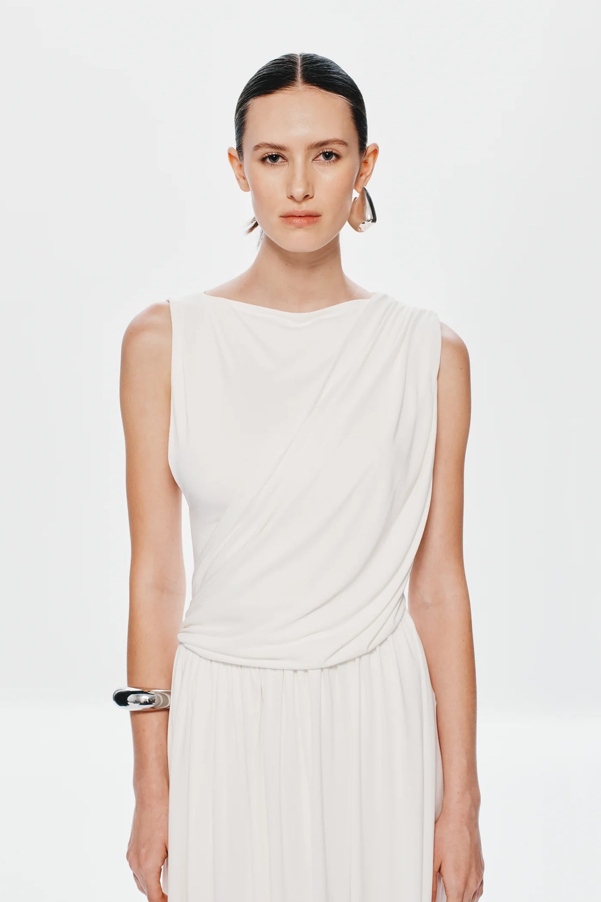 THE WATERFALL CUPRO DRESS