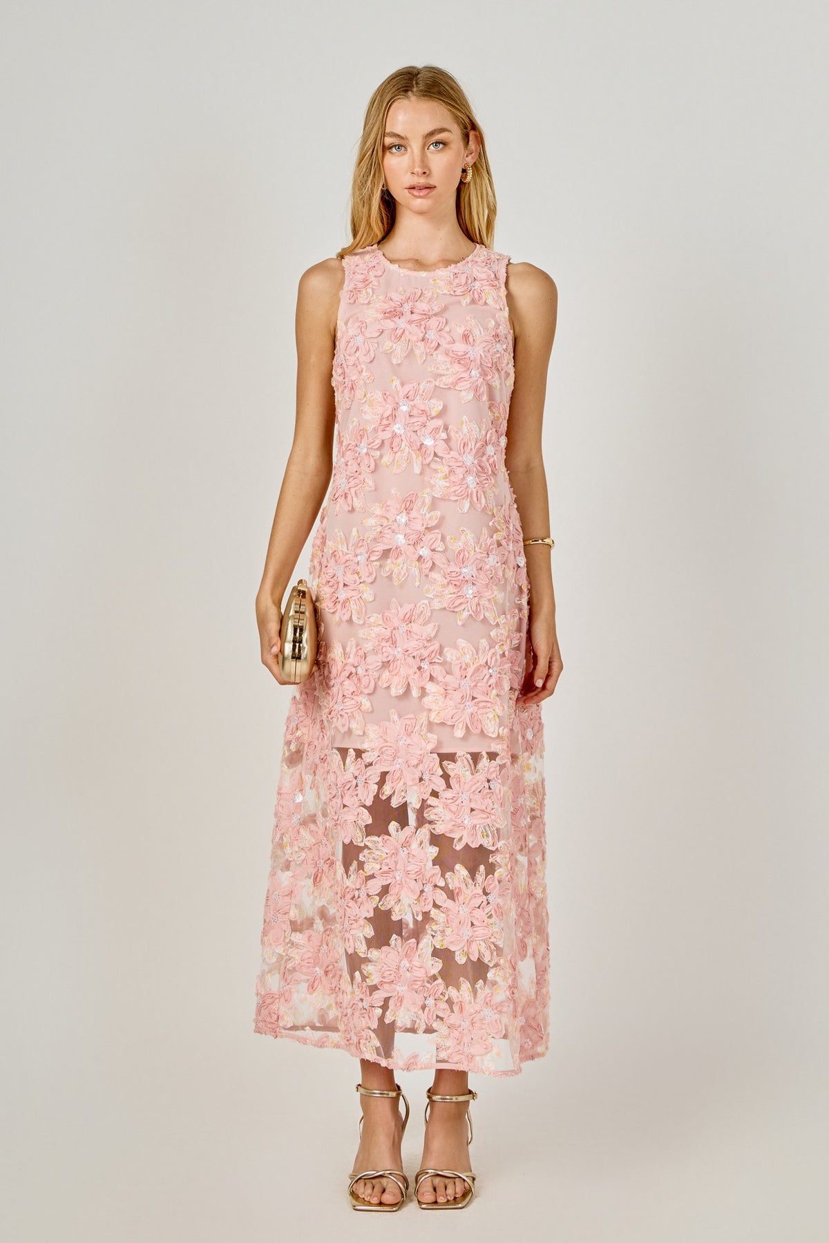 MARISELLA SEQUINS MINI DRESS PINK