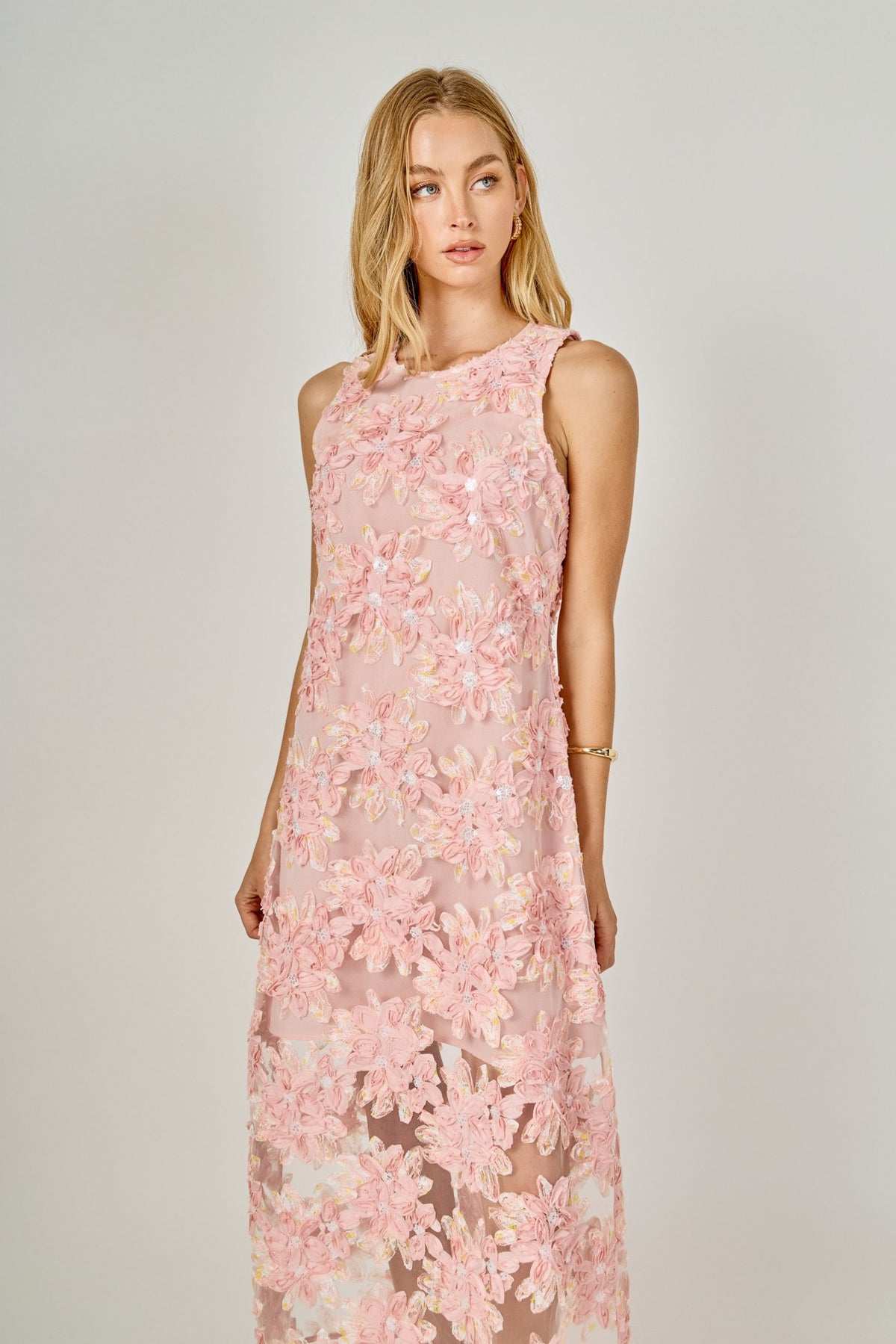 MARISELLA SEQUINS MINI DRESS PINK