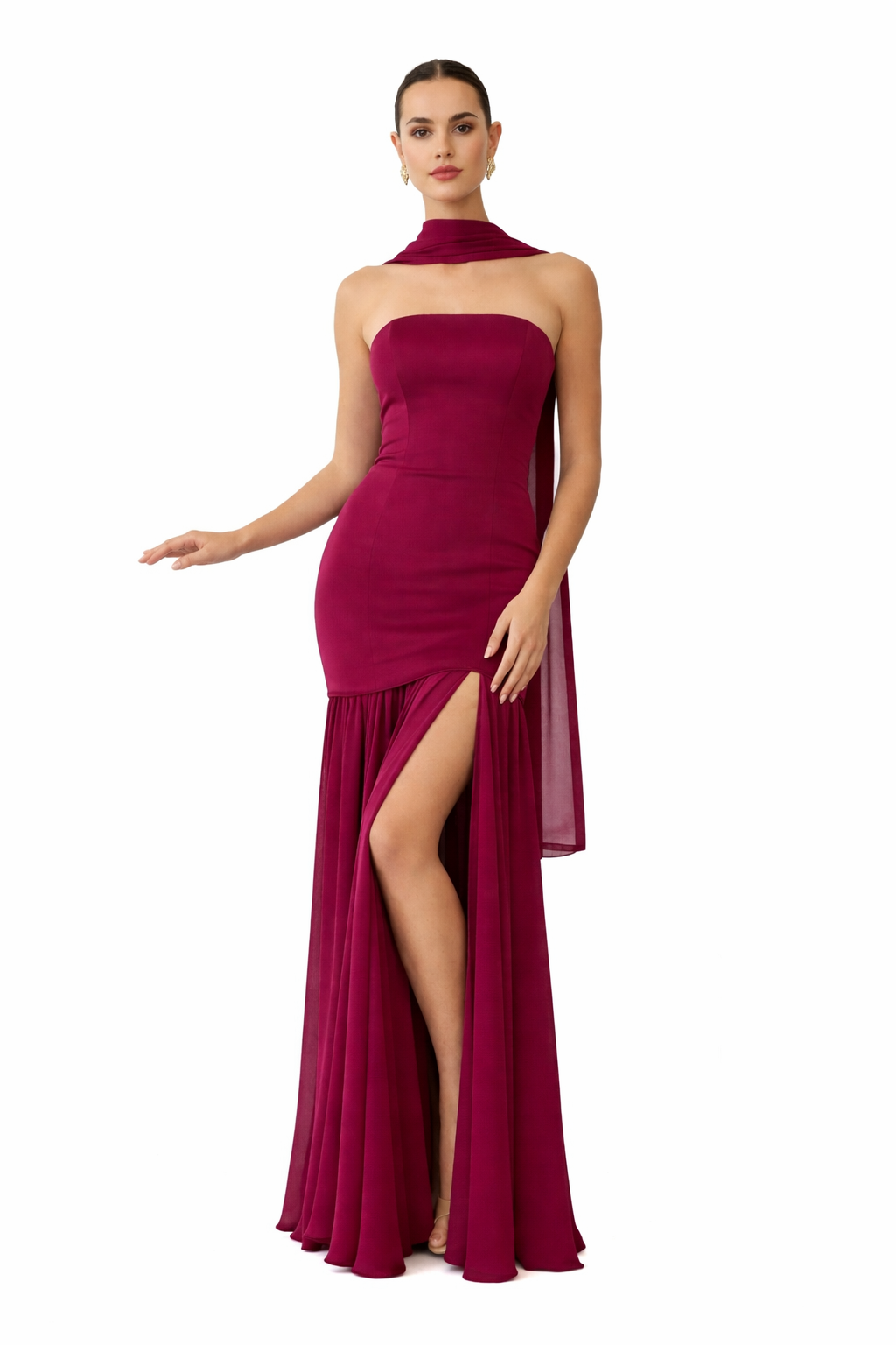 IVANKA PLUM DRESS