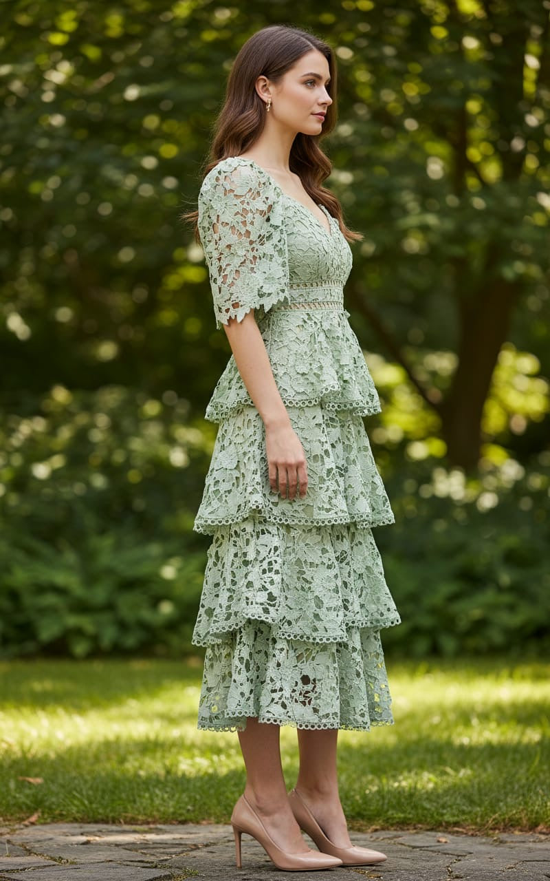 DAMIANA MIDI DRESS SAGE