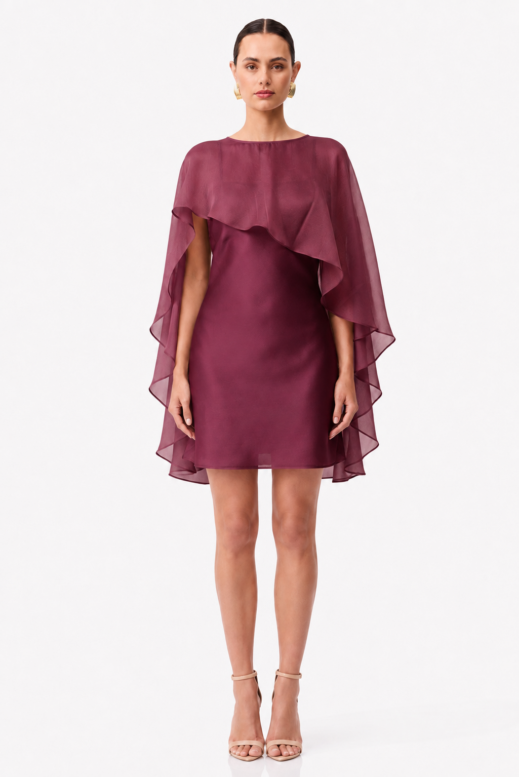 SELENE CAPE MINI PLUM