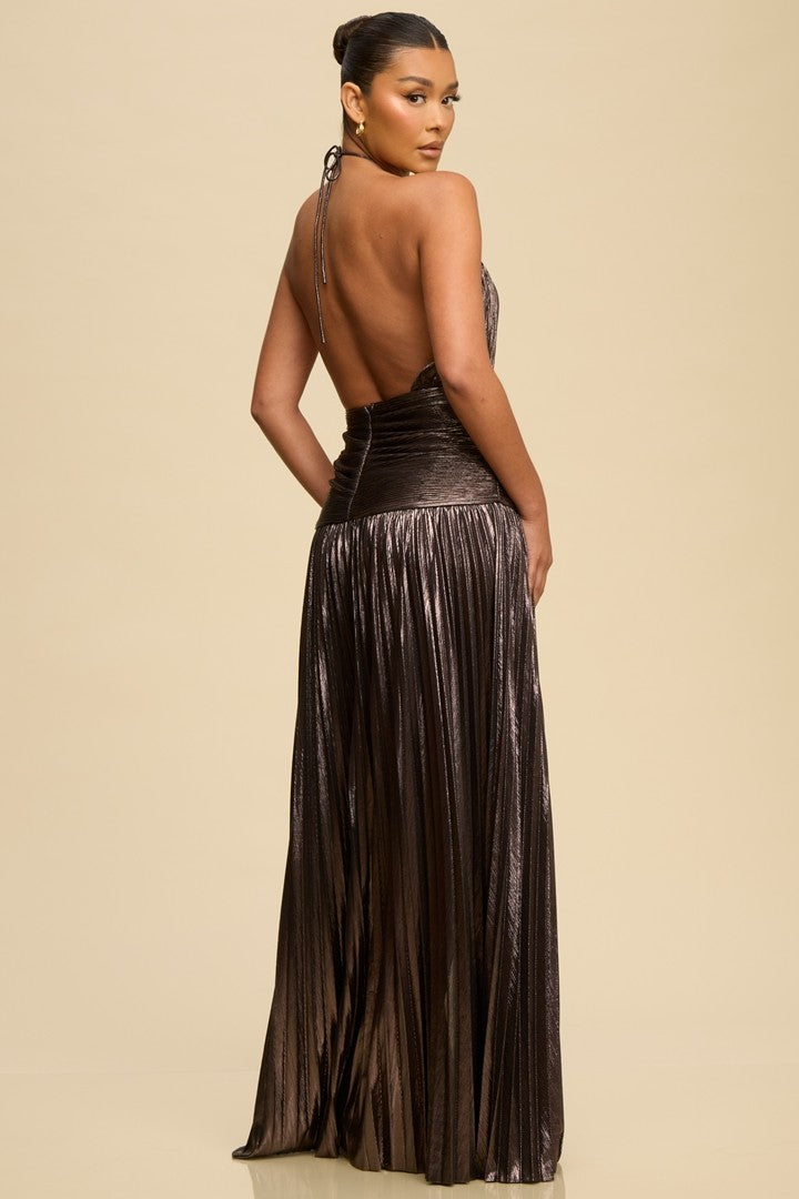 MOSS MAXI DRESS GREY
