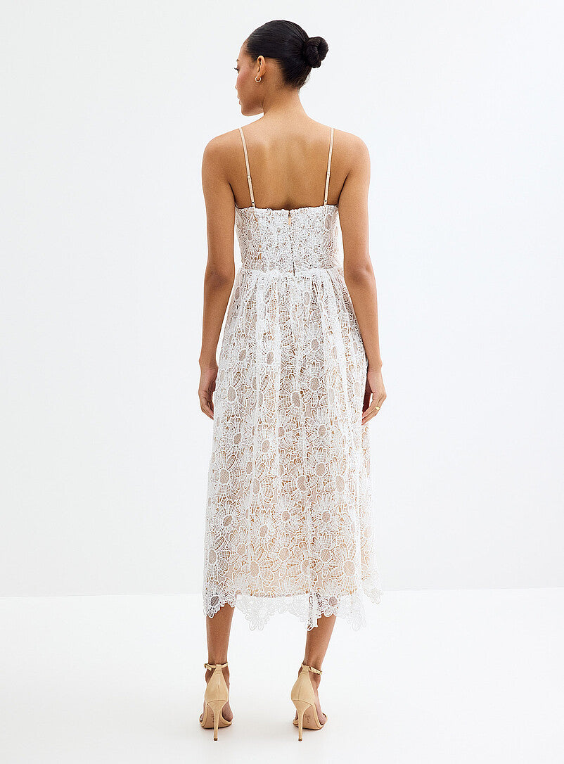 ESTELLA LACE MIDI DRESS