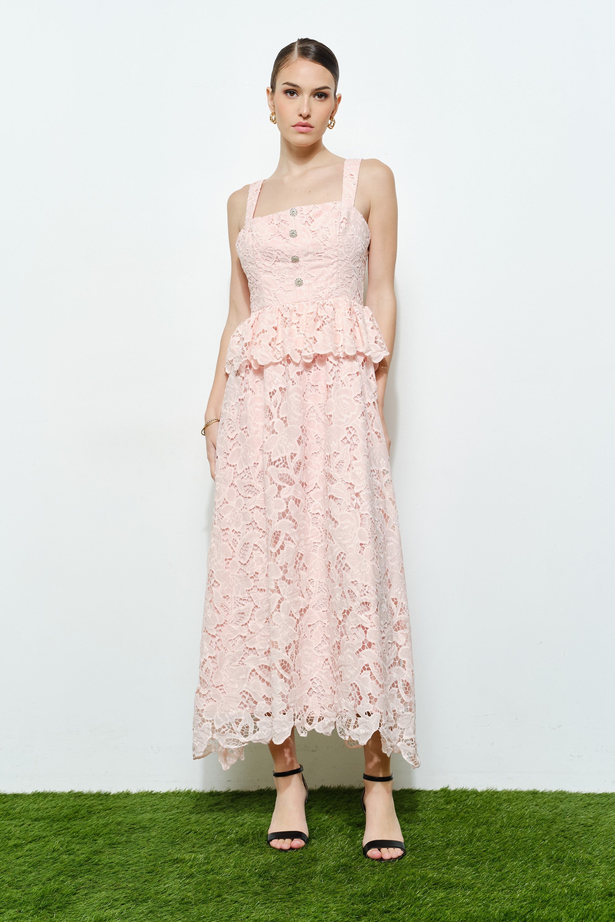 GINNY LACE MIDI DRESS