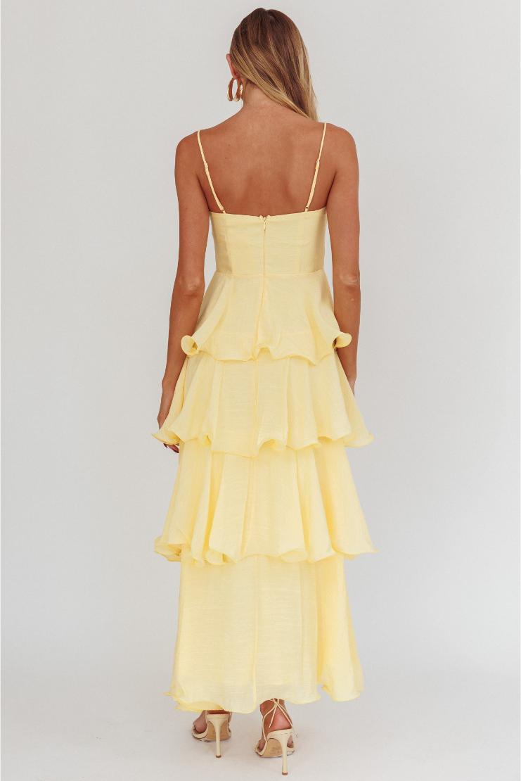 LUCINDA MAXI DRESS IN BUTTER