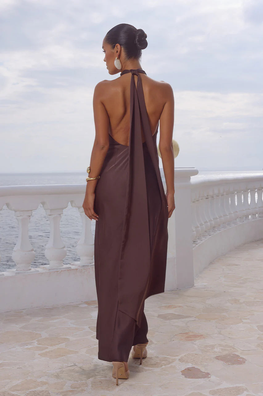 ARABELLE HIGH NECK CHOCOLATE