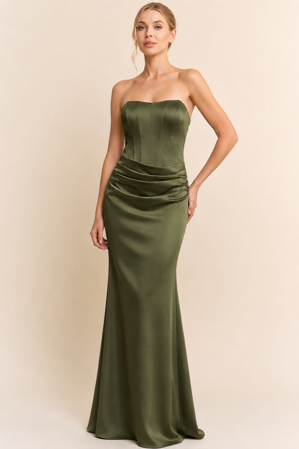 ALEXIS OLIVE DRESS