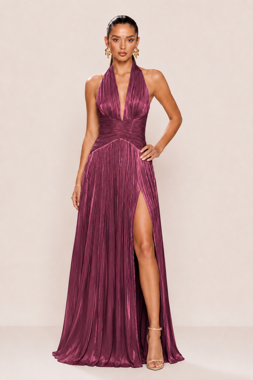 FAYE DRESS PLUM