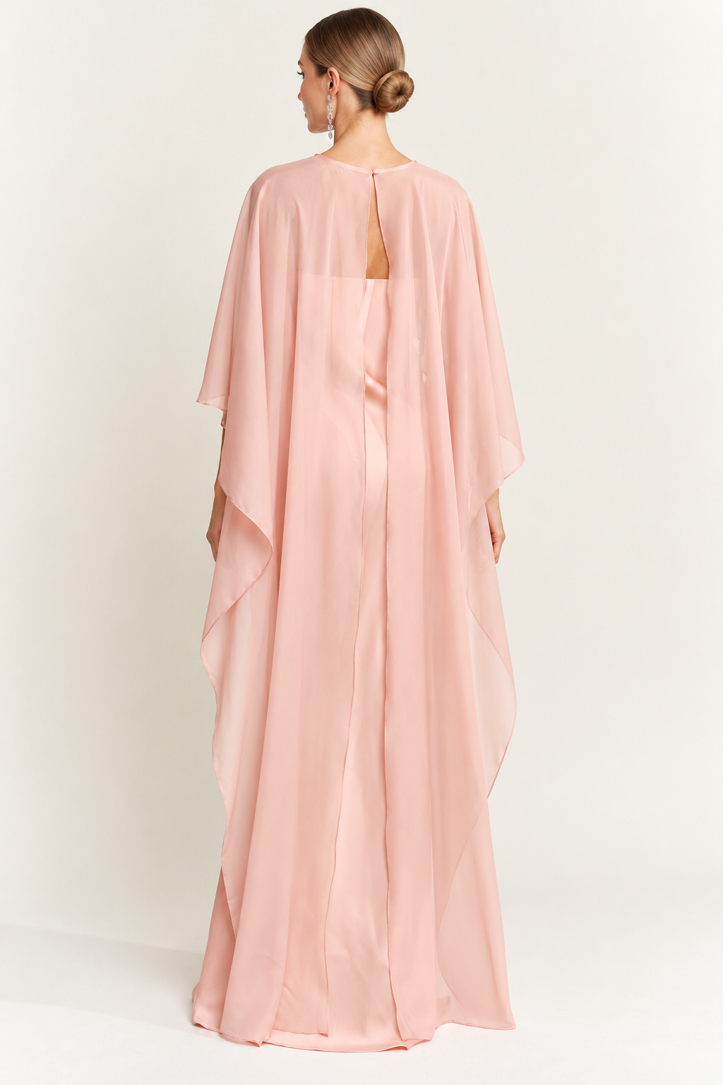 SELENE CAPE DRESS PINK