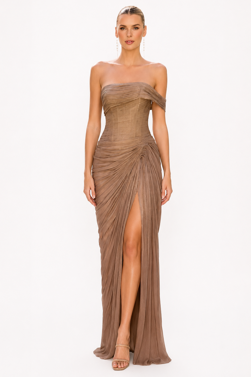 CORDELIA MAXI DRESS MOCHA