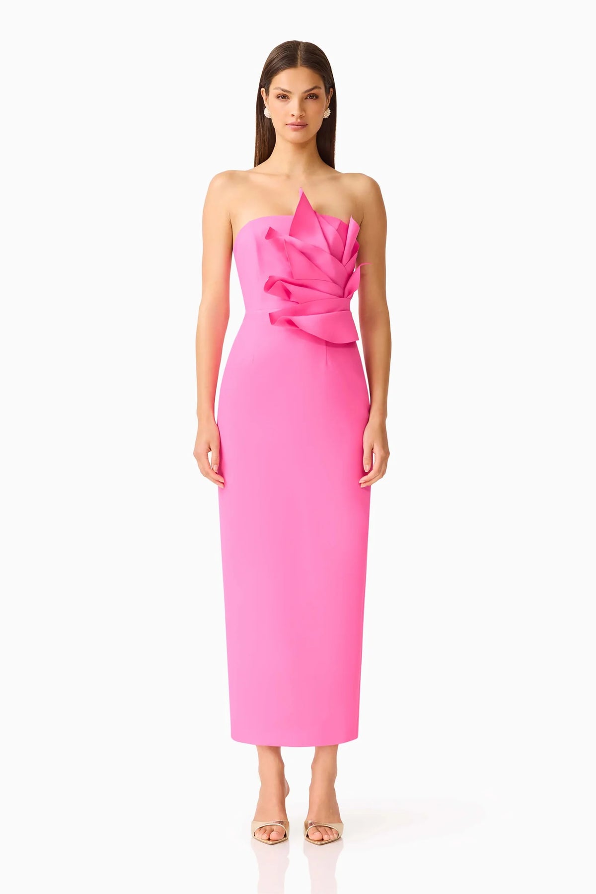LAURENTIA COLUMN MIDI PINK