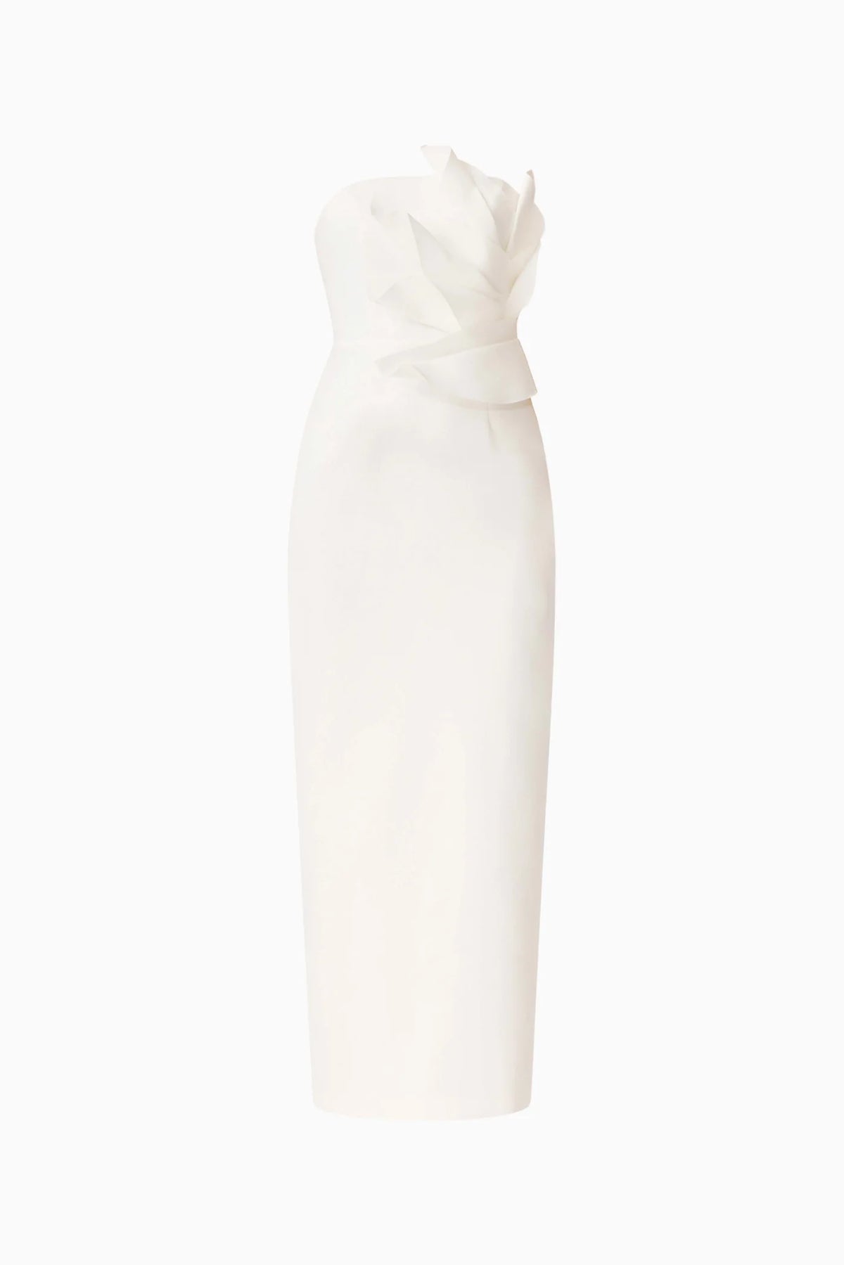 LAURENTIA COLUMN MIDI WHITE