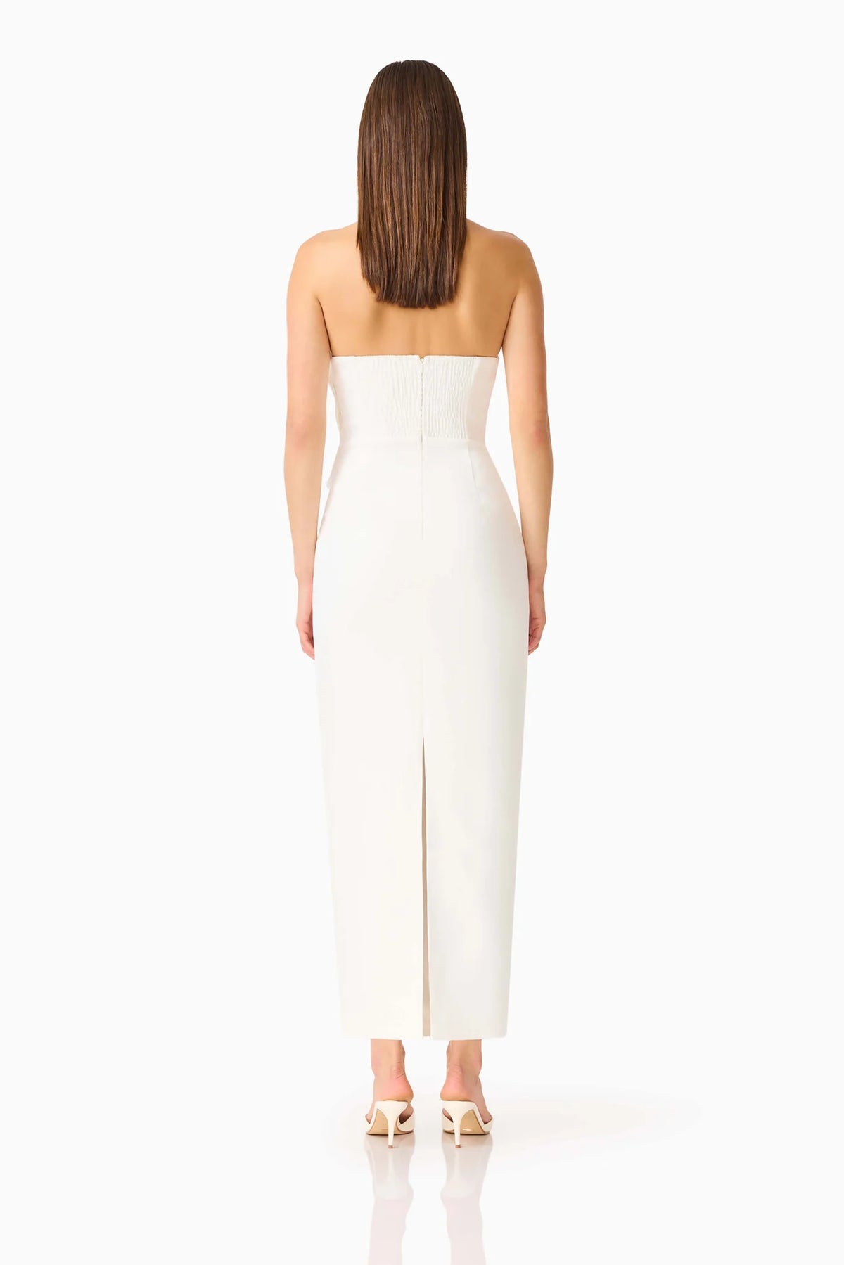 LAURENTIA COLUMN MIDI WHITE