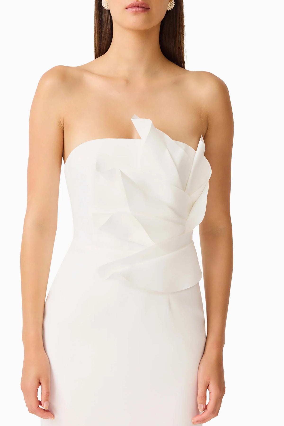 LAURENTIA COLUMN MIDI WHITE
