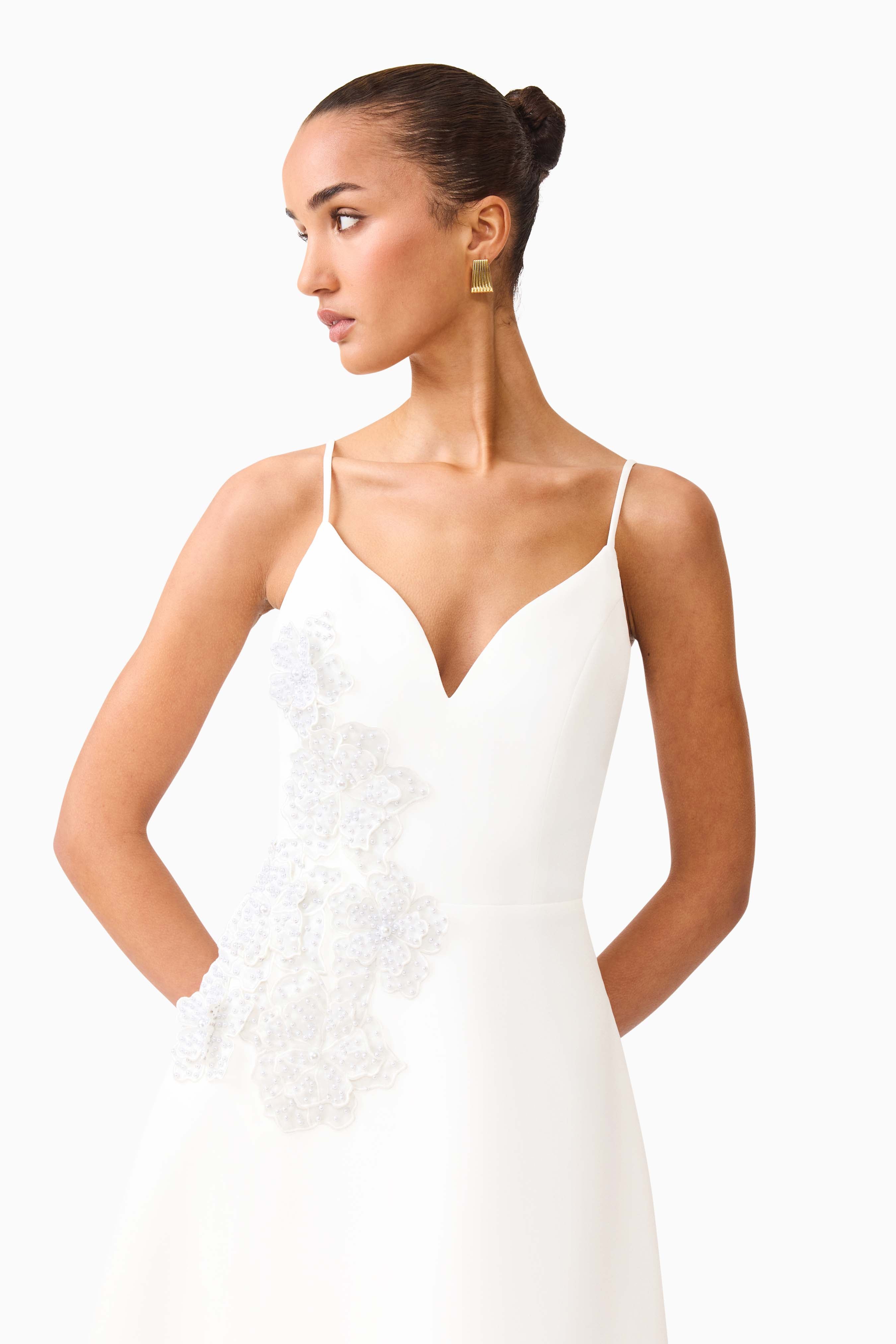 STELLA A LINE GOWN WHITE