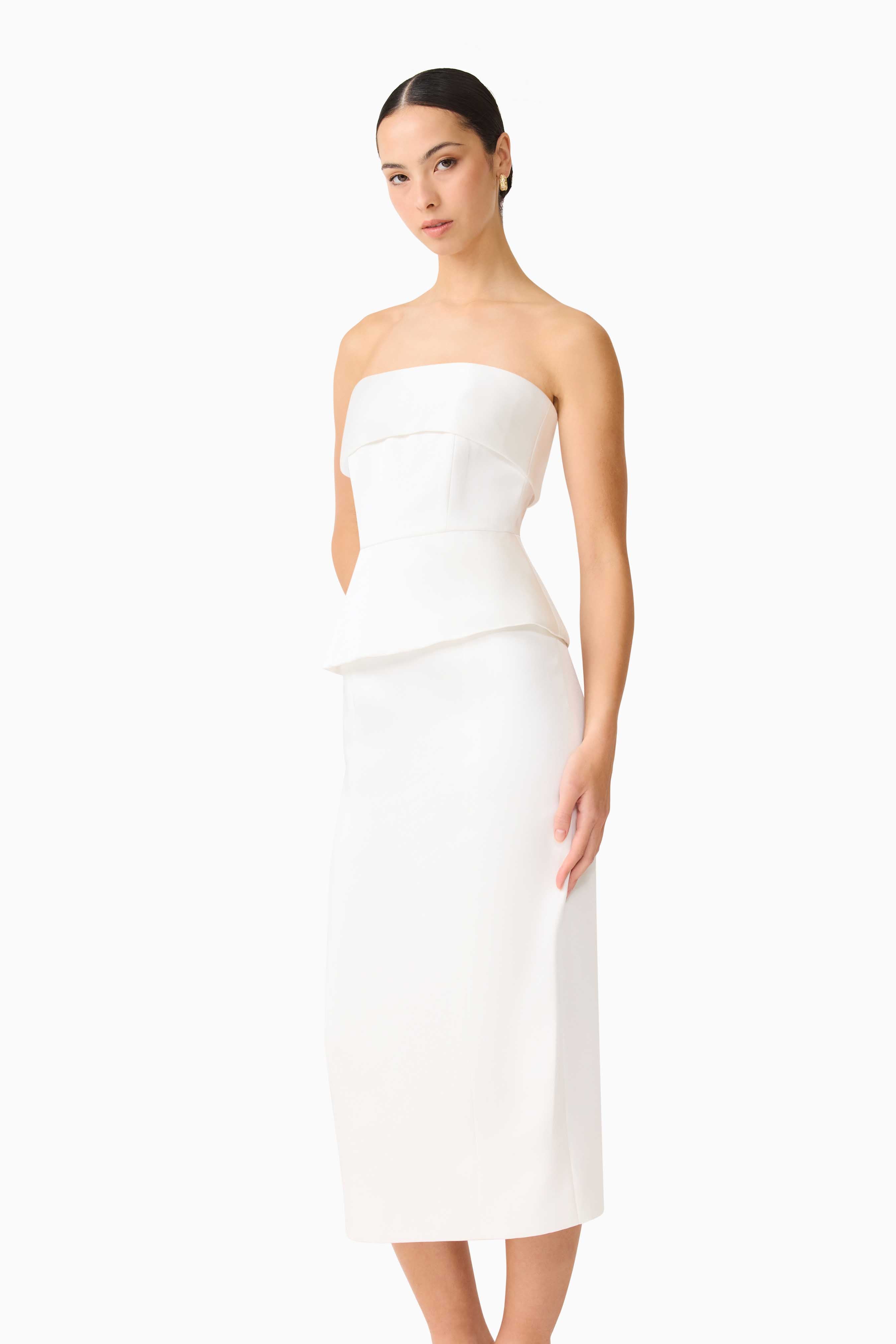 SYDNEY STRAPLESS MIDI DRESS