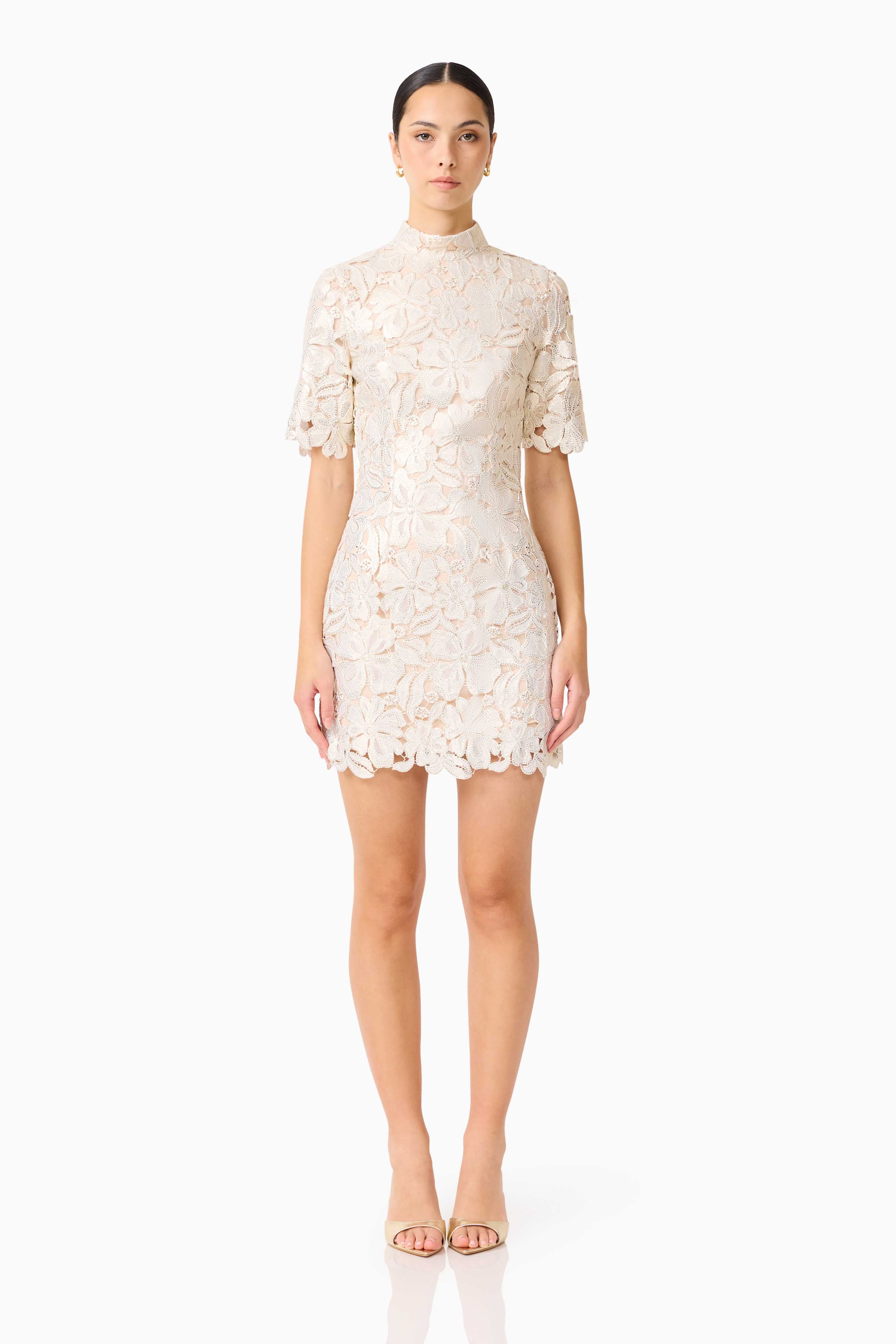 NICOLETTA SLEEVE MINI DRESS