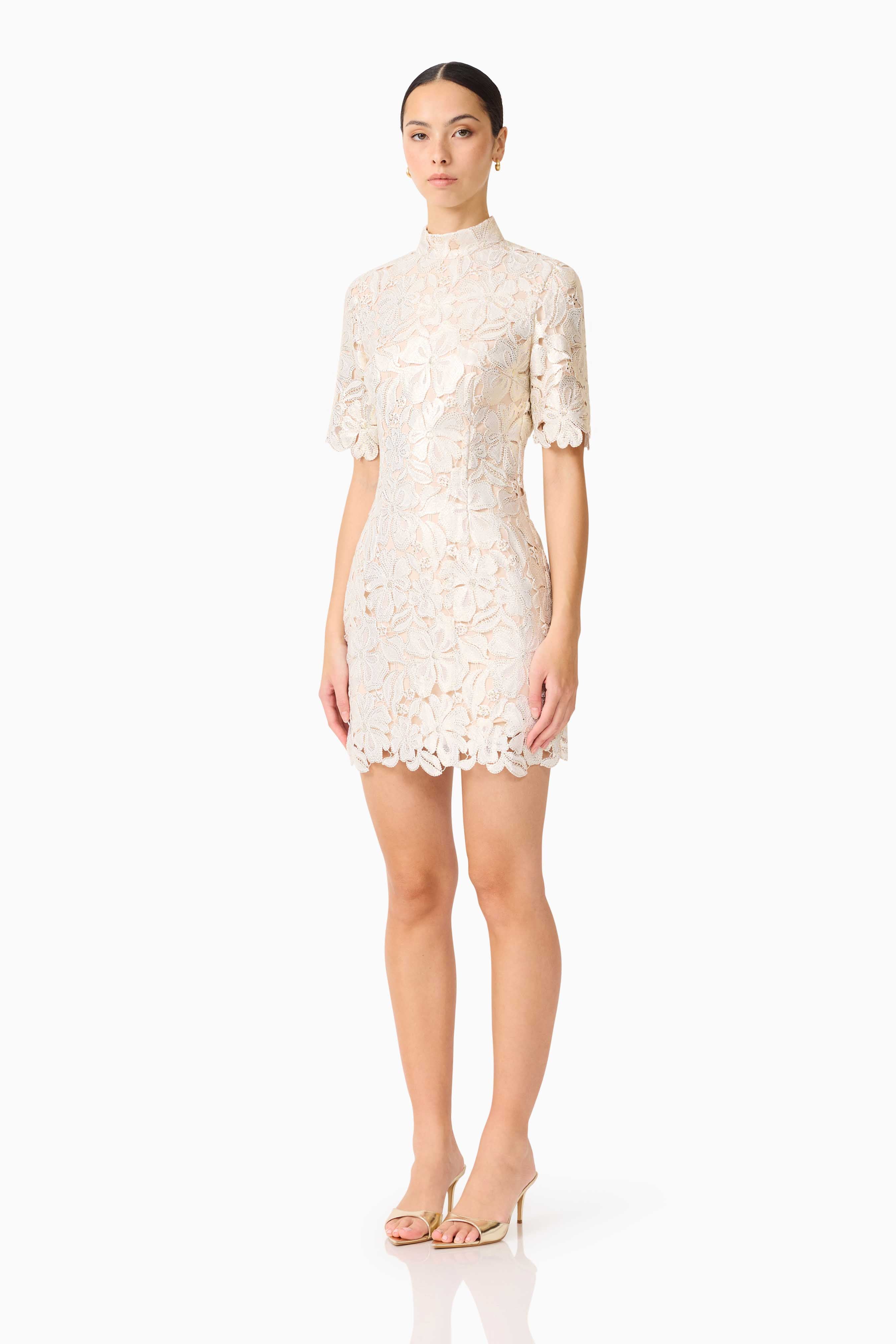 NICOLETTA SLEEVE MINI DRESS