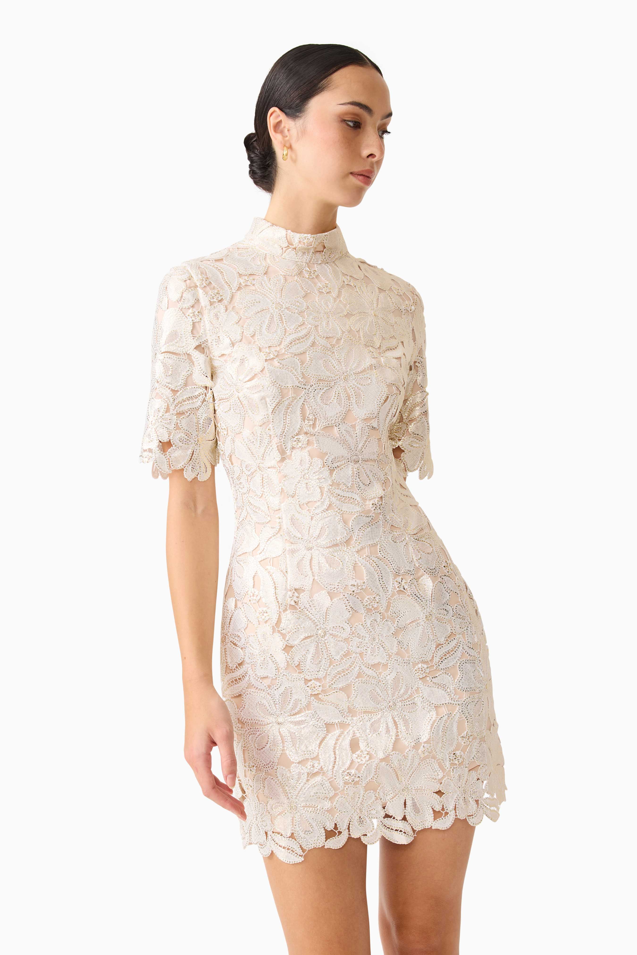 NICOLETTA SLEEVE MINI DRESS