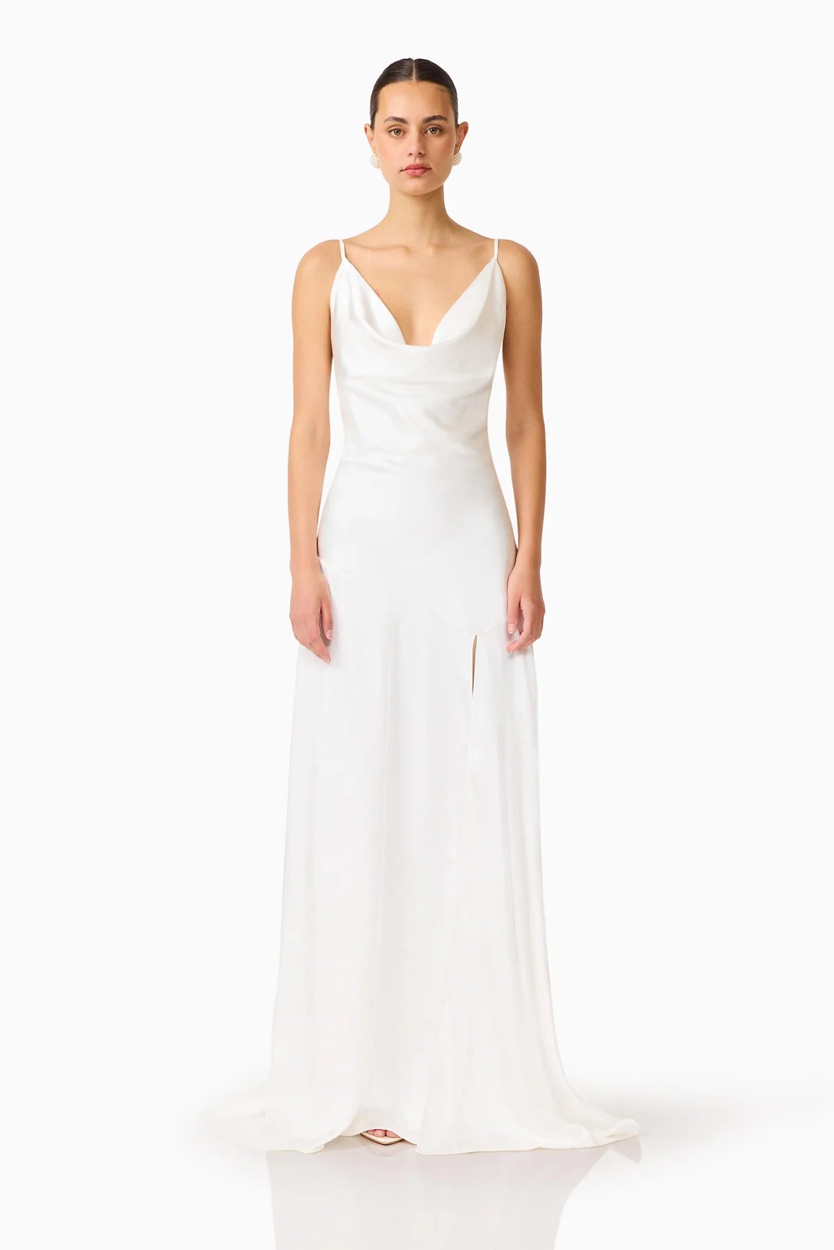 ERIELLE COWL NECK GOWN