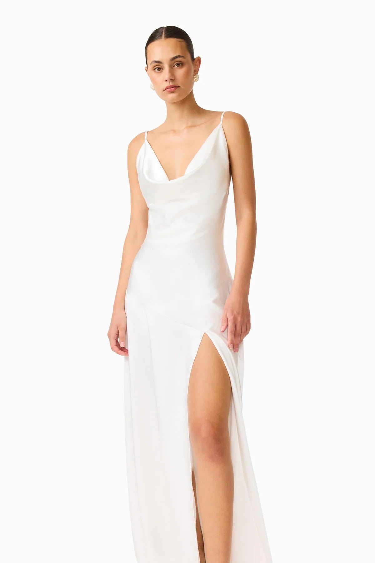 ERIELLE COWL NECK GOWN