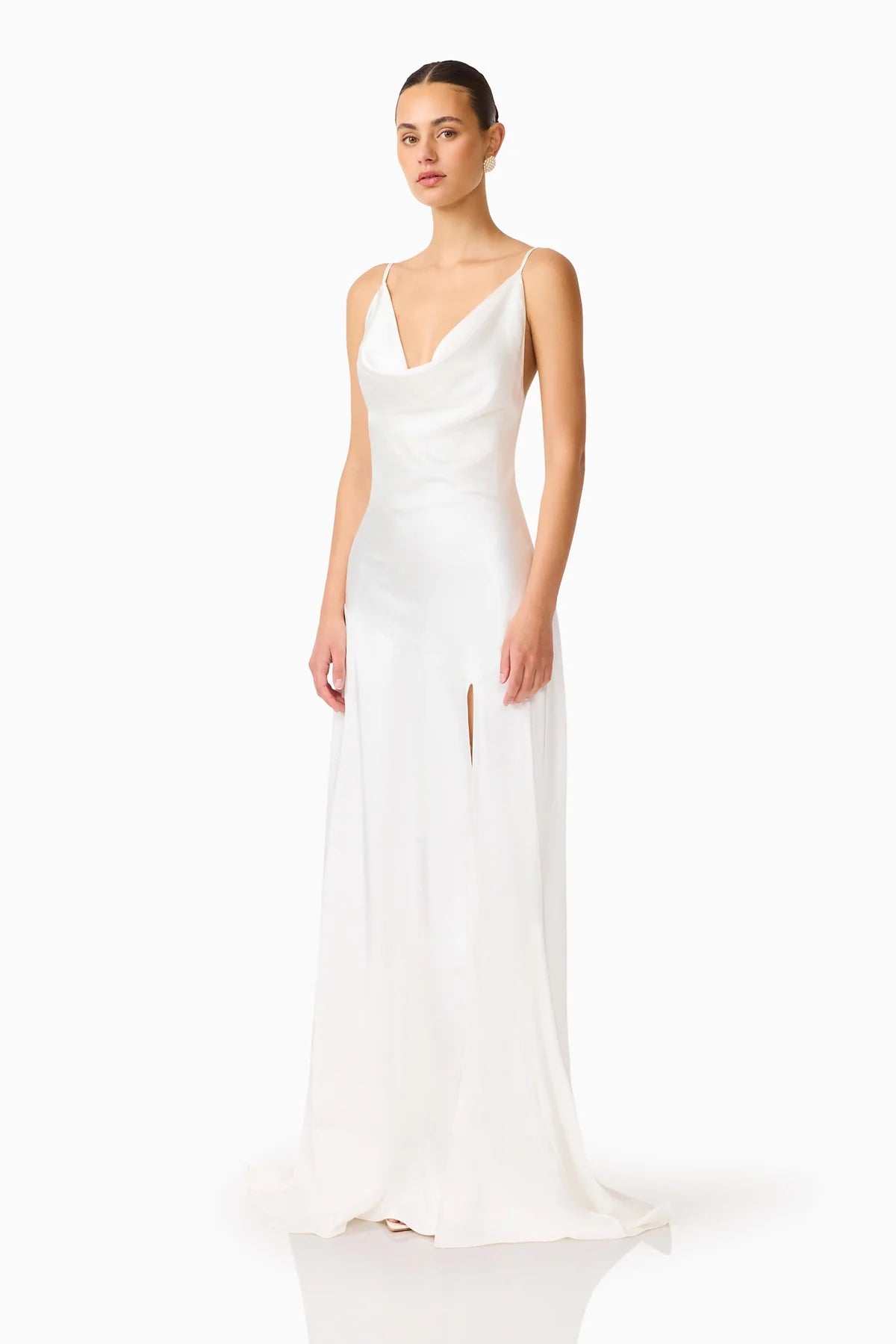 ERIELLE COWL NECK GOWN