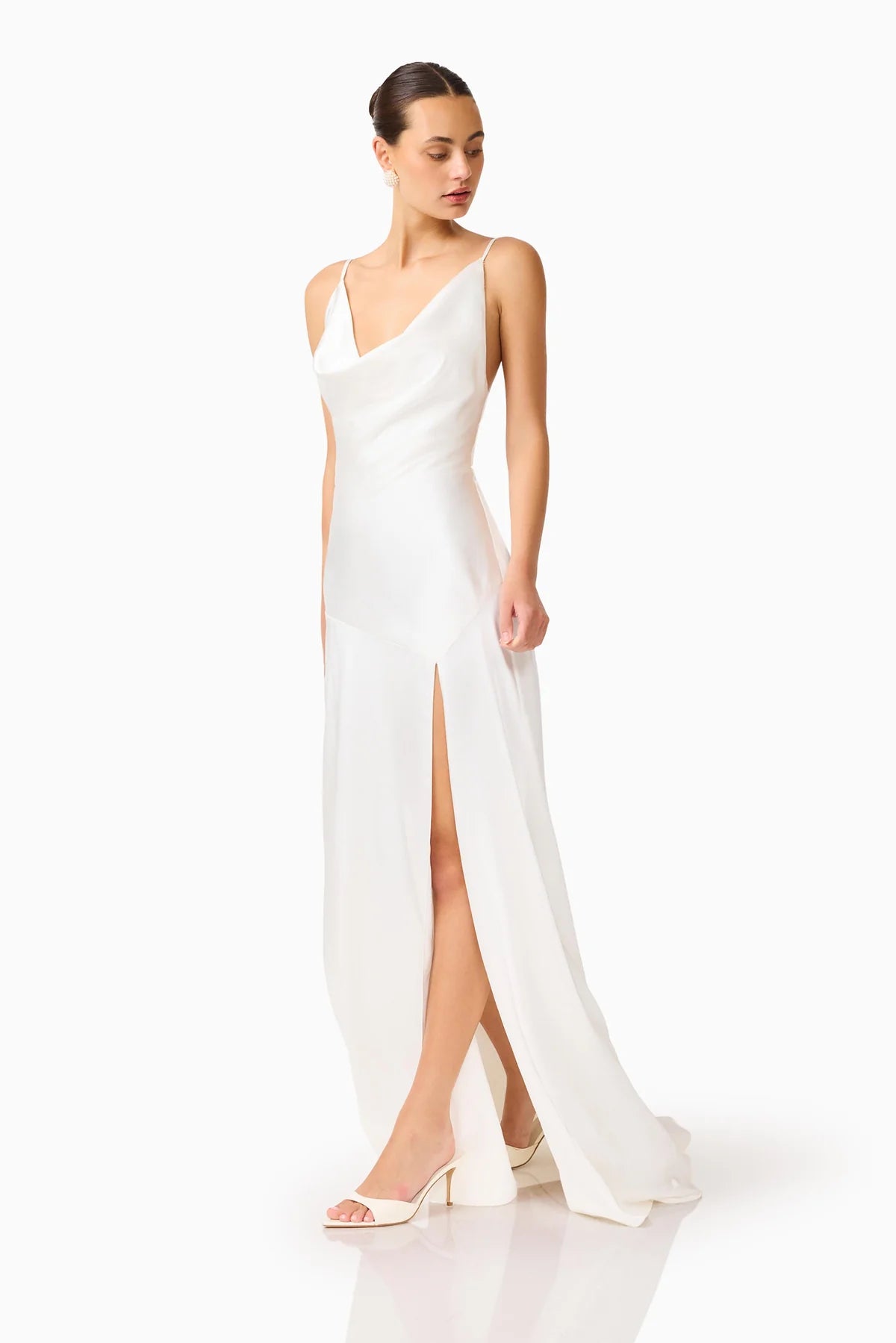 ERIELLE COWL NECK GOWN