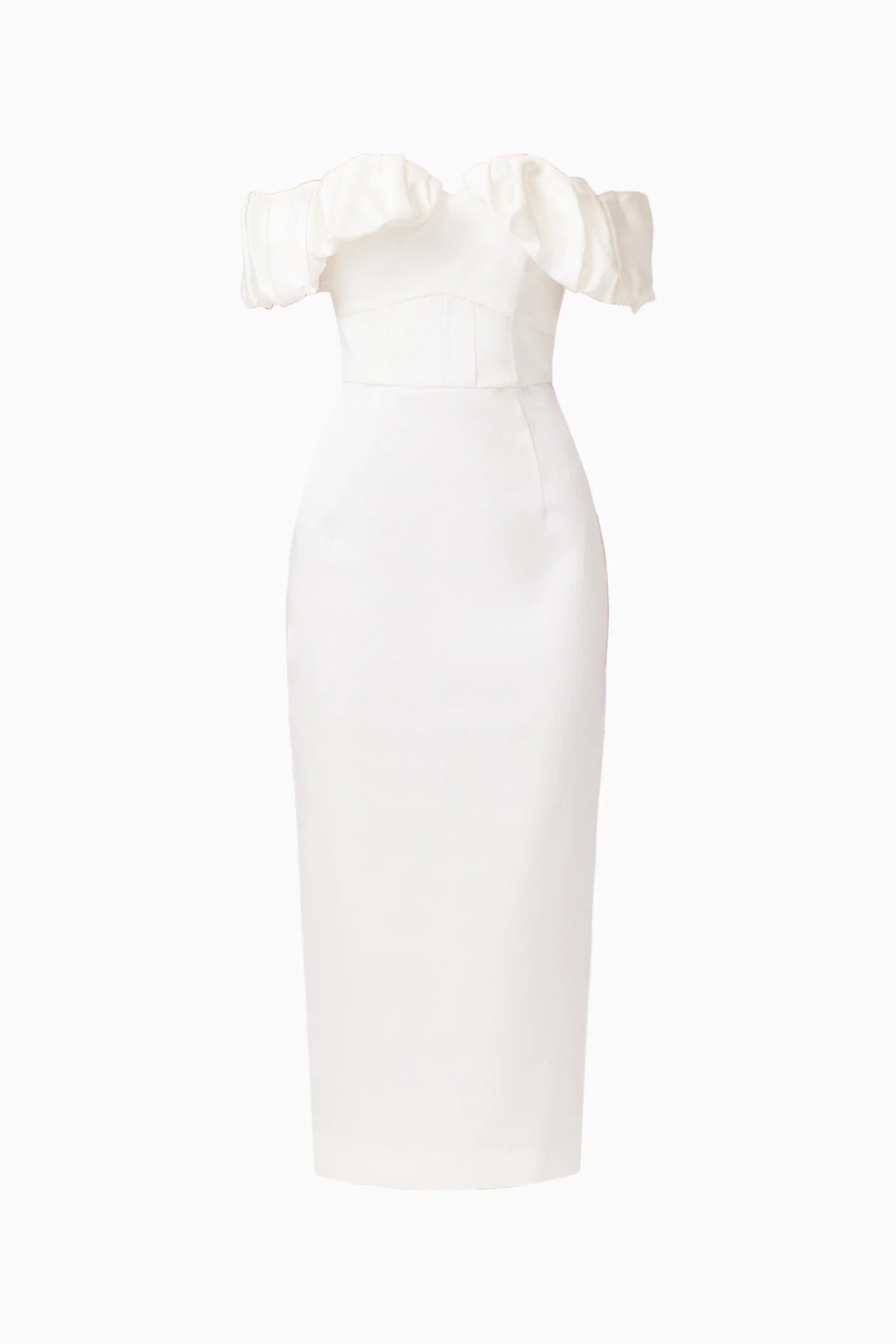 ESPERA OFF SHOULDER MIDI DRESS
