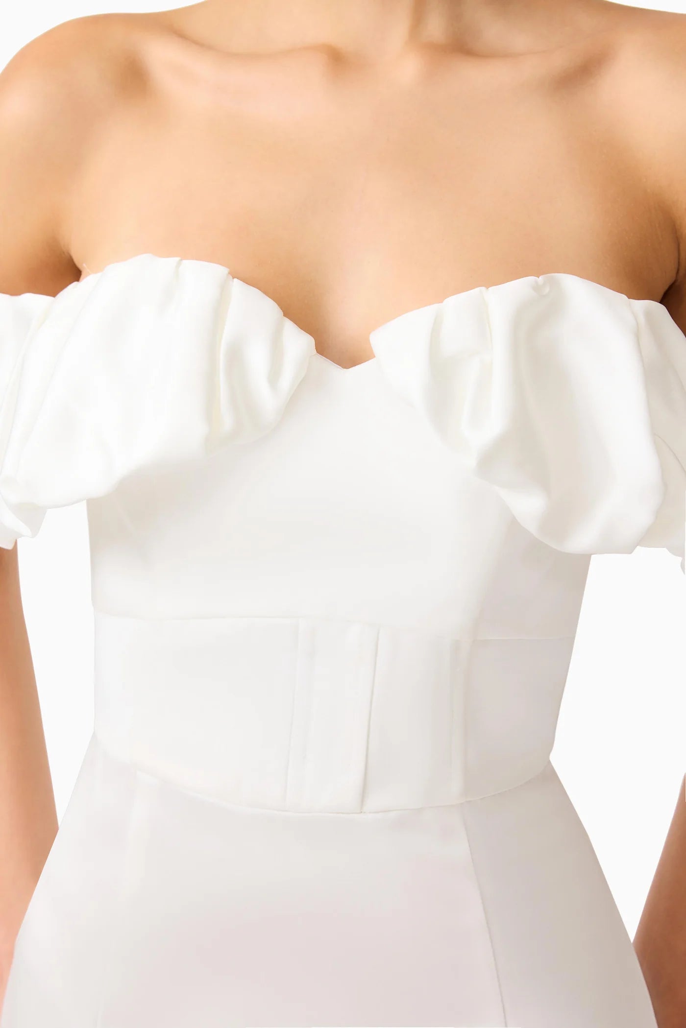 ESPERA OFF SHOULDER MIDI DRESS