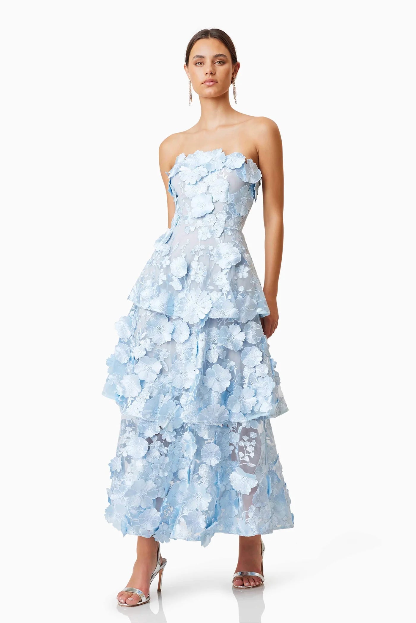 SELENE MAXI DRESS TIERED 3D