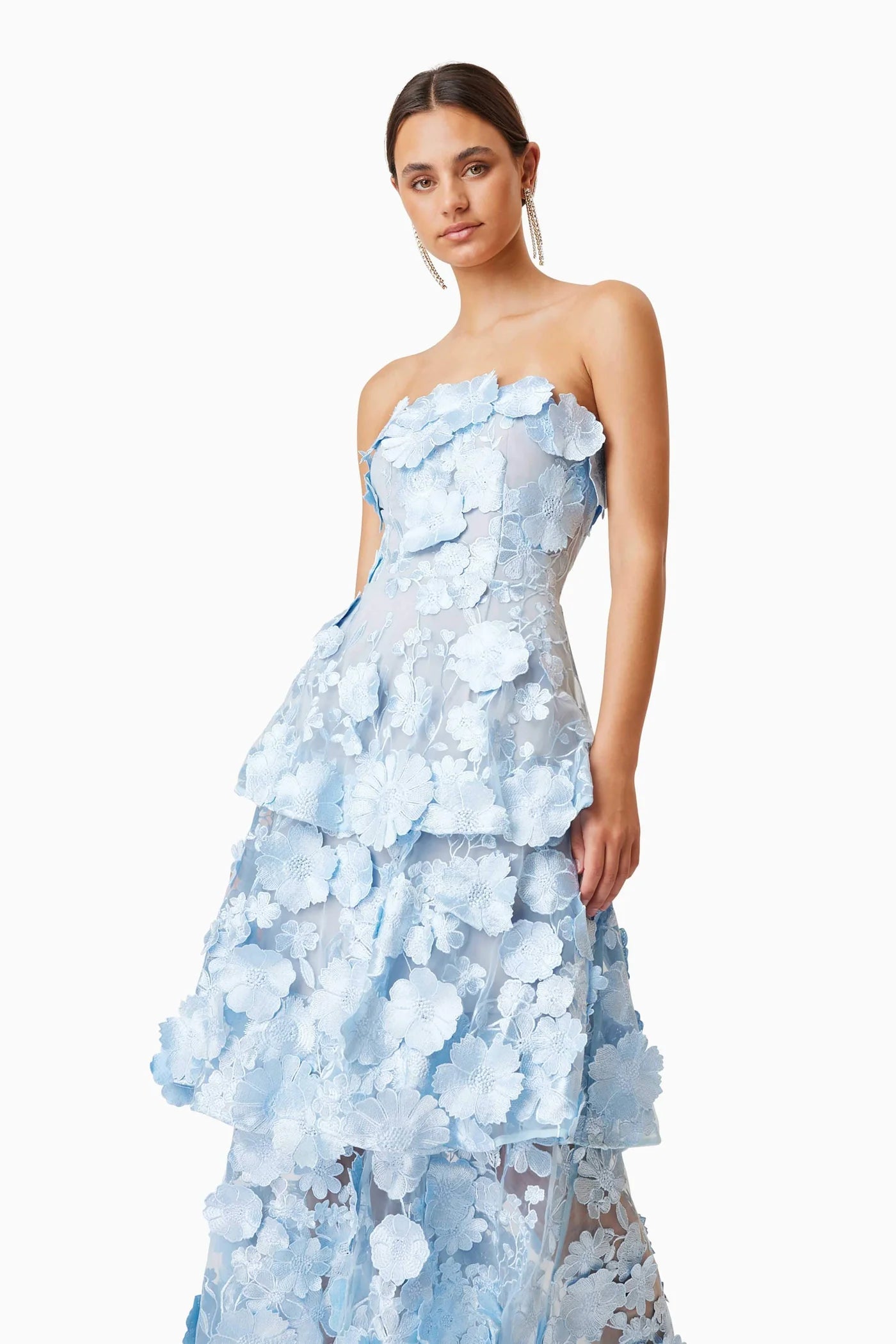 SELENE MAXI DRESS TIERED 3D