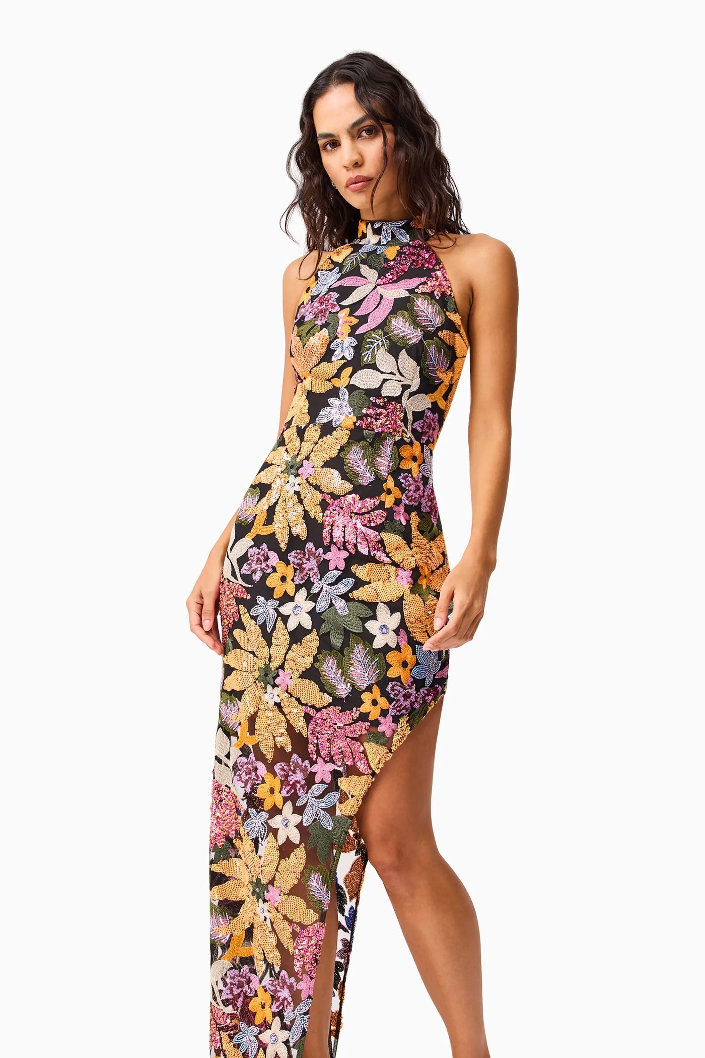 KIRAN HALTER SEGUIN GOWN