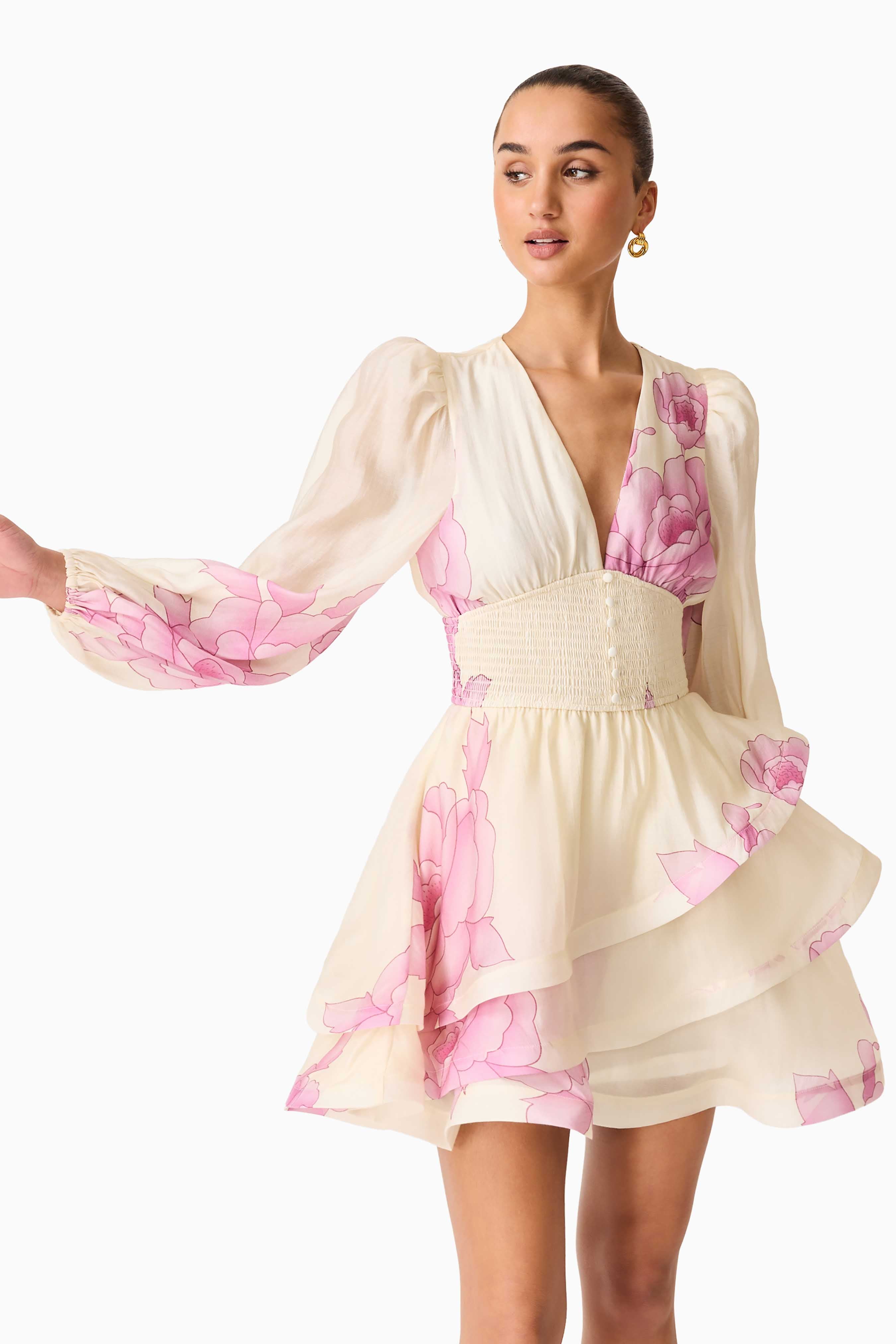 ROVA LONG SLEEVE MINI DRESS