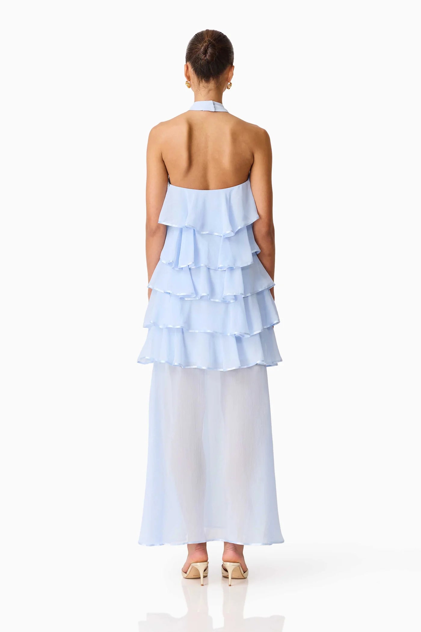 ELIANE HALTER NECK MAXI DRESS