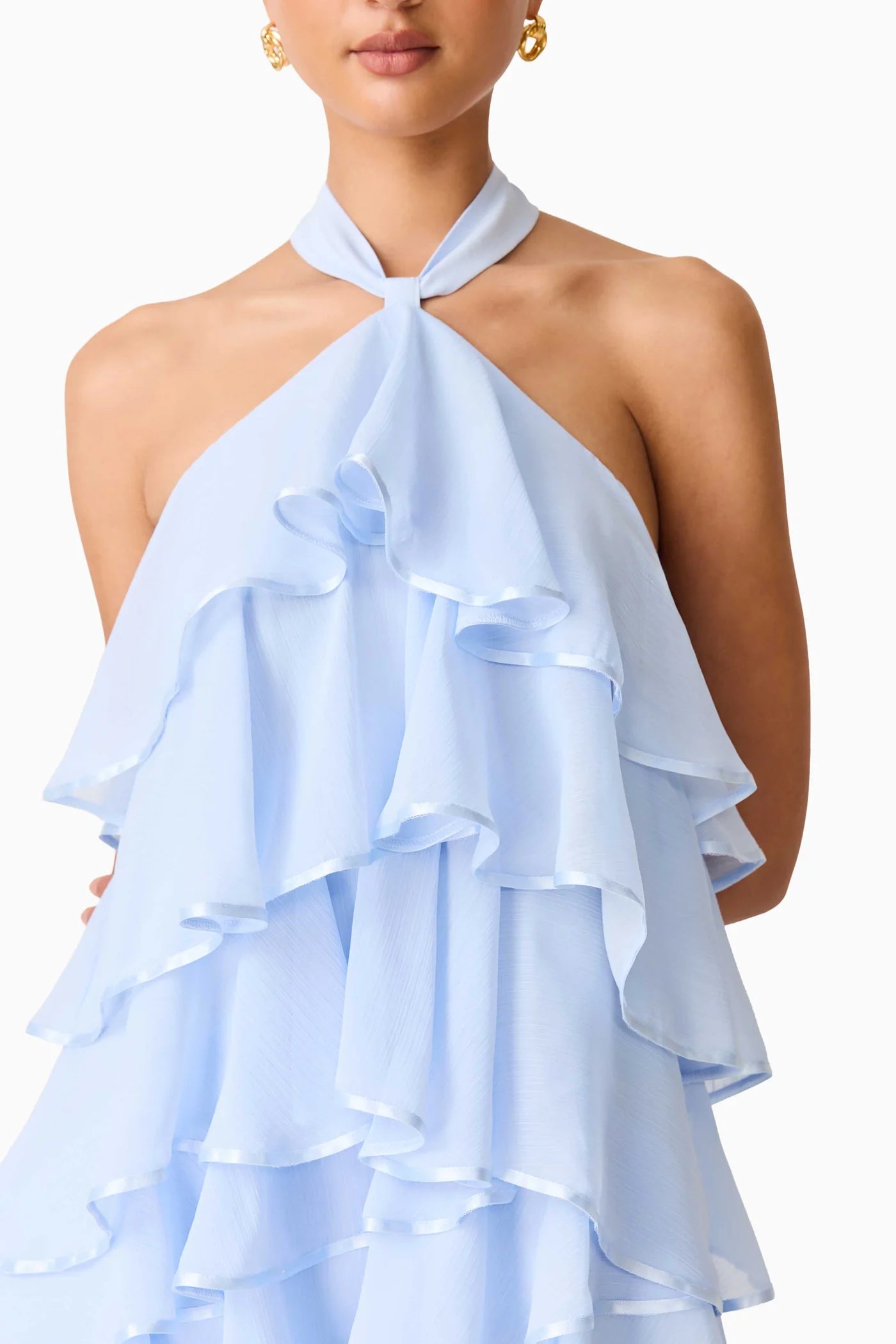ELIANE HALTER NECK MAXI DRESS