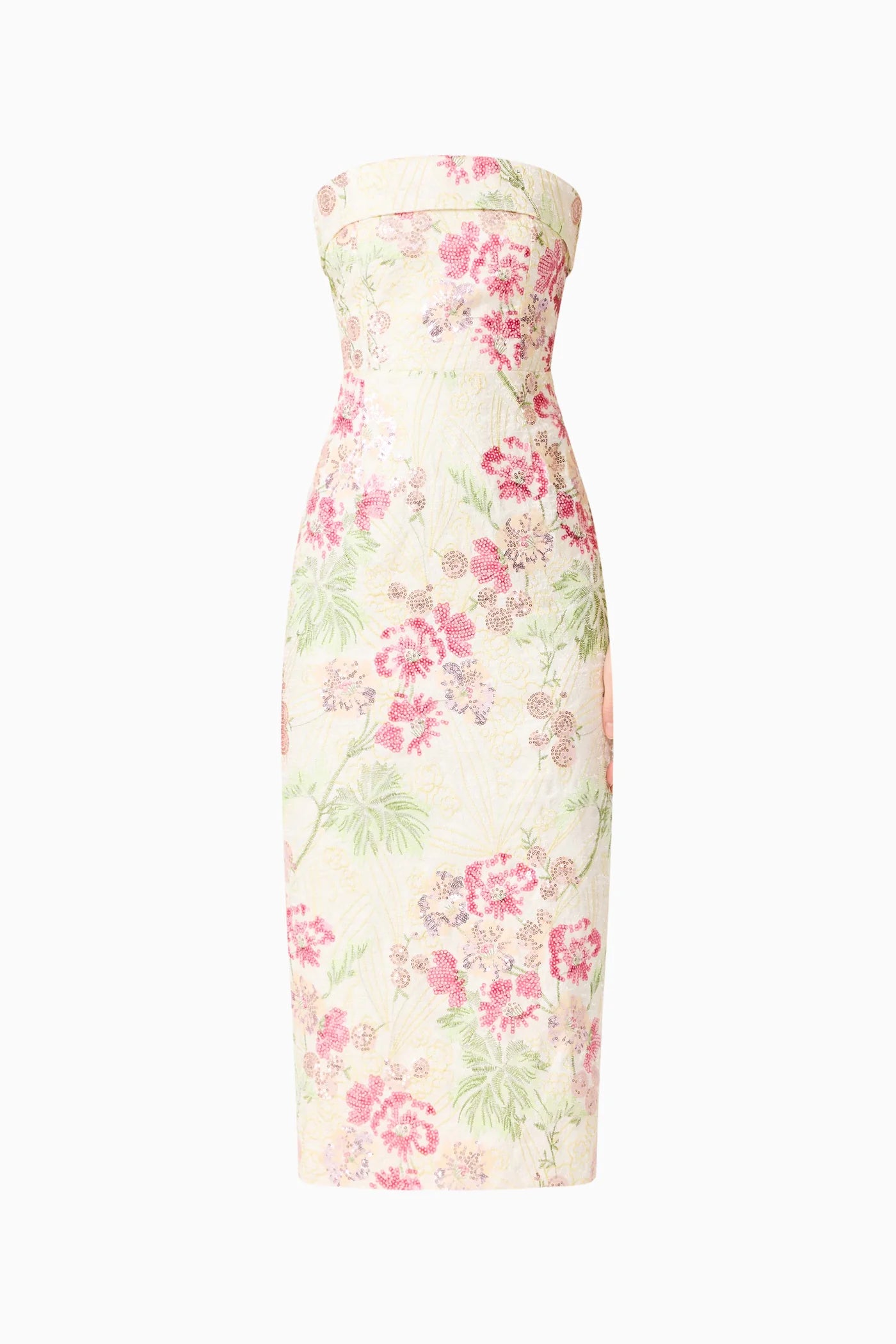 GRETA STRAPLESS MIDI DRESS