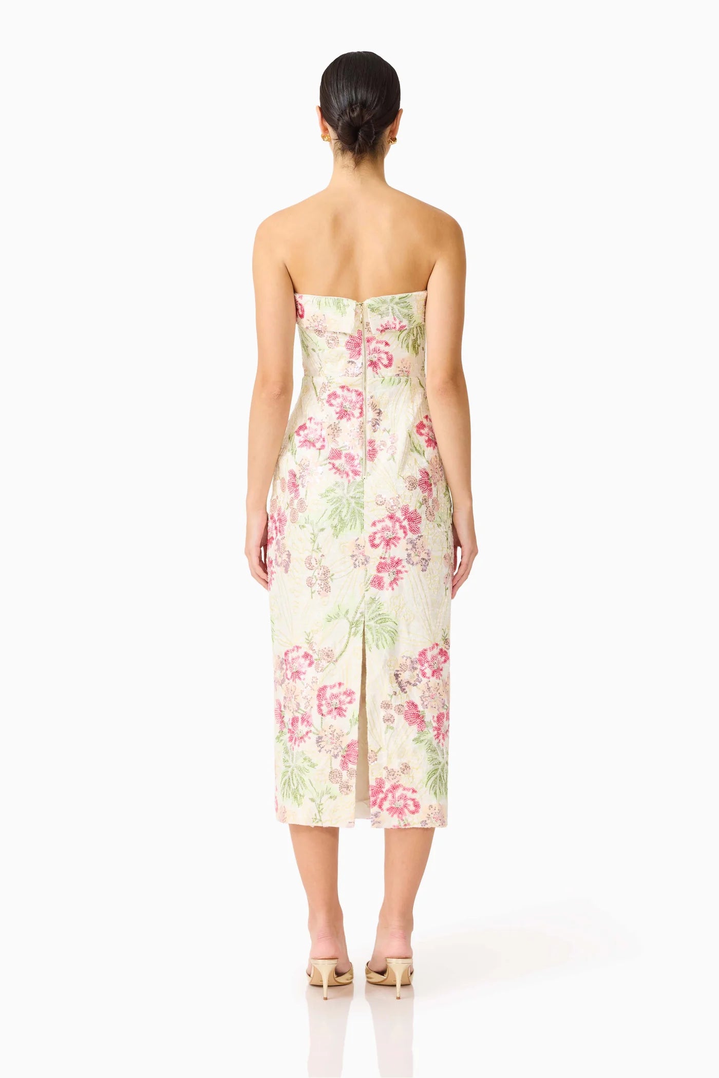 GRETA STRAPLESS MIDI DRESS