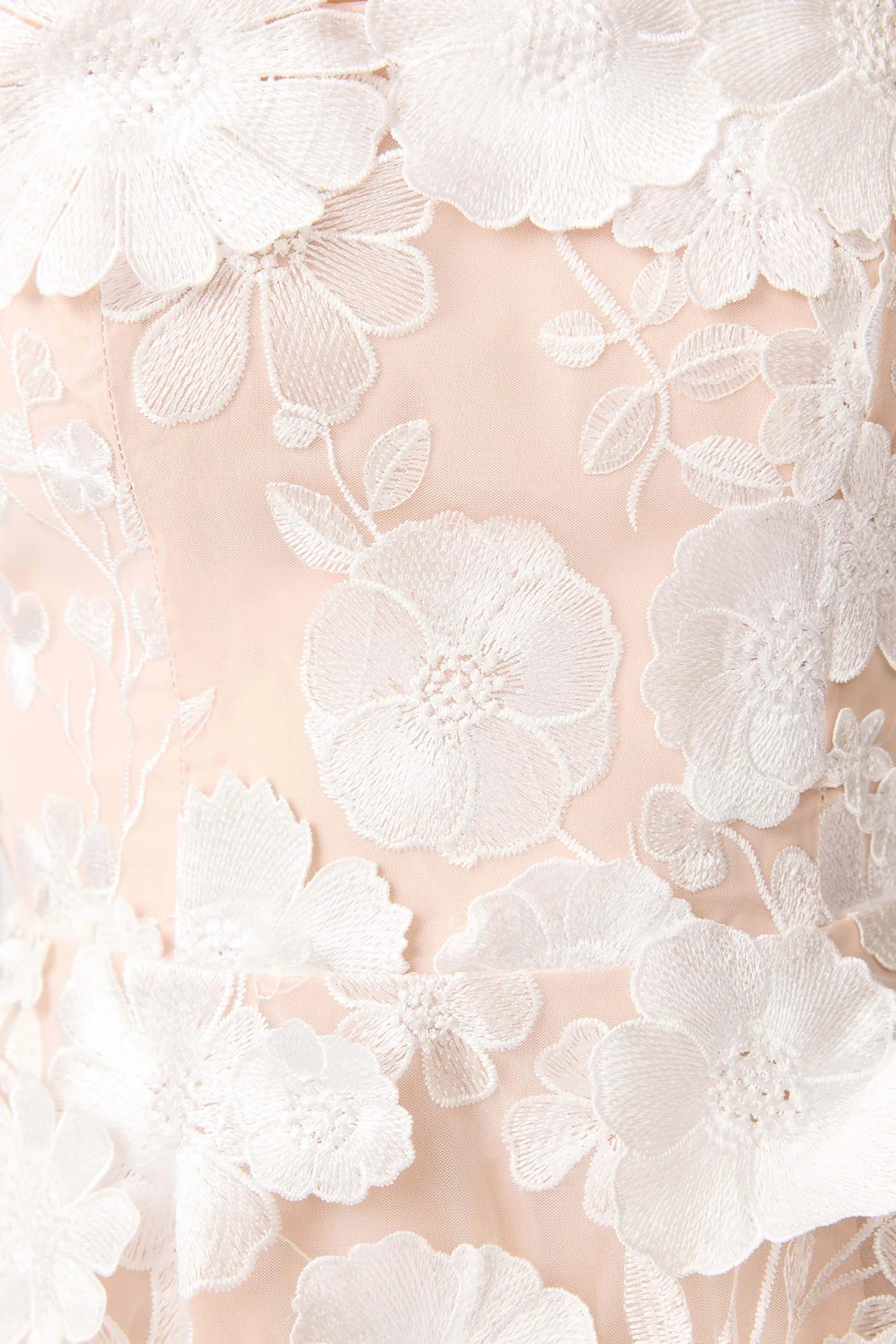SELENE MAXI DRESS TIERED 3D WHITE