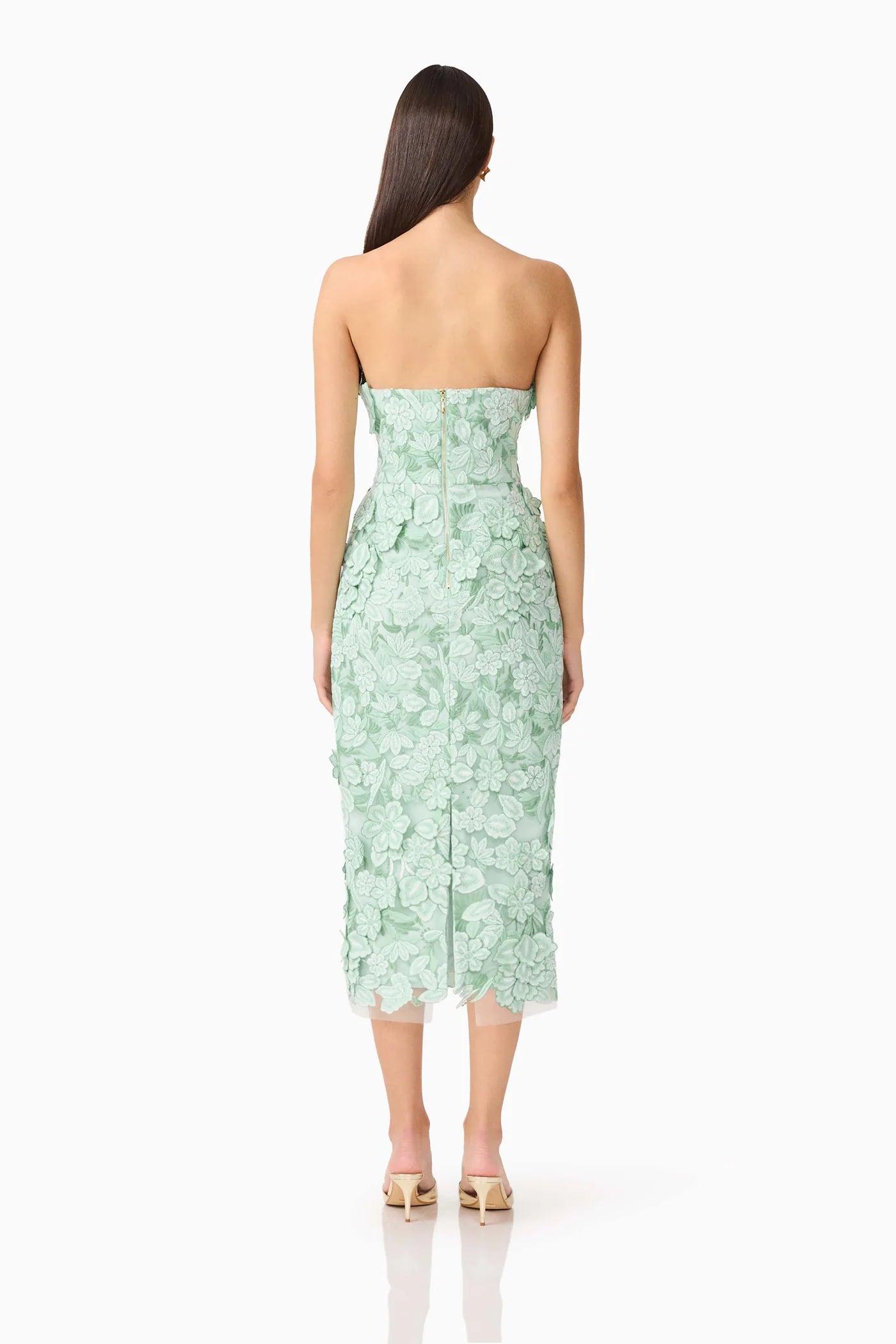 ROSEATE FLORAL MIDI DRESS