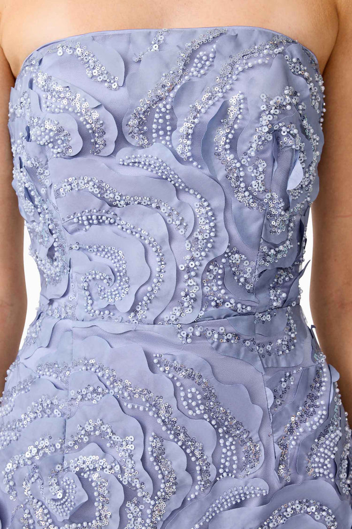 ELISA STRAPLESS MIDI DRESS