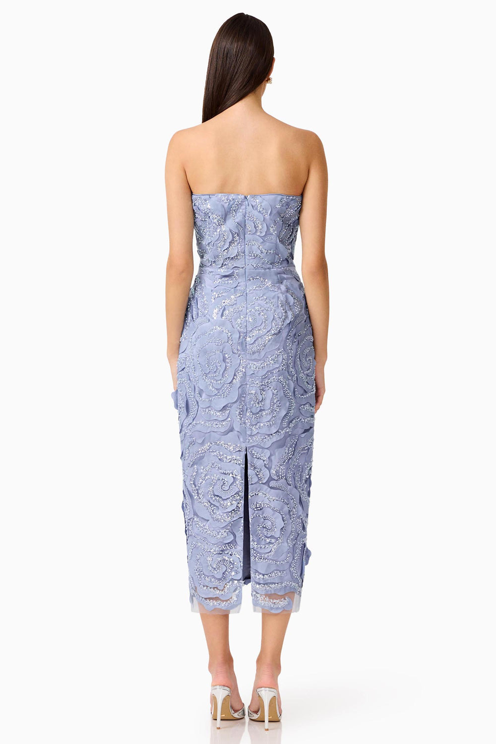 ELISA STRAPLESS MIDI DRESS